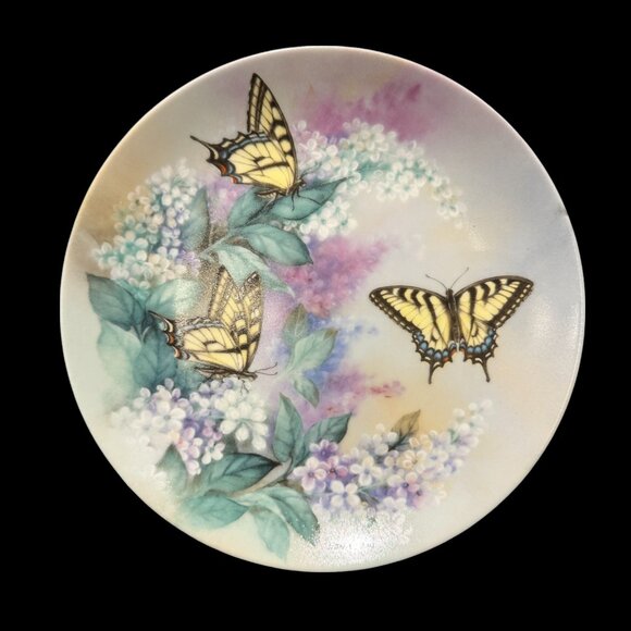 Vintage Collector Plate "Western Tiger Swallowtails" Lena Liu, 2nd issue - Picture 1 of 2